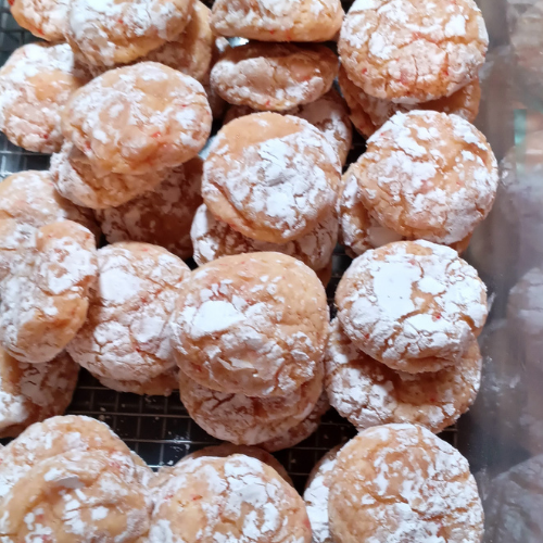 Easy Candy Cane Crinkle Cookies