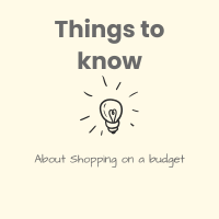 Things to Know About Shopping on a Budget