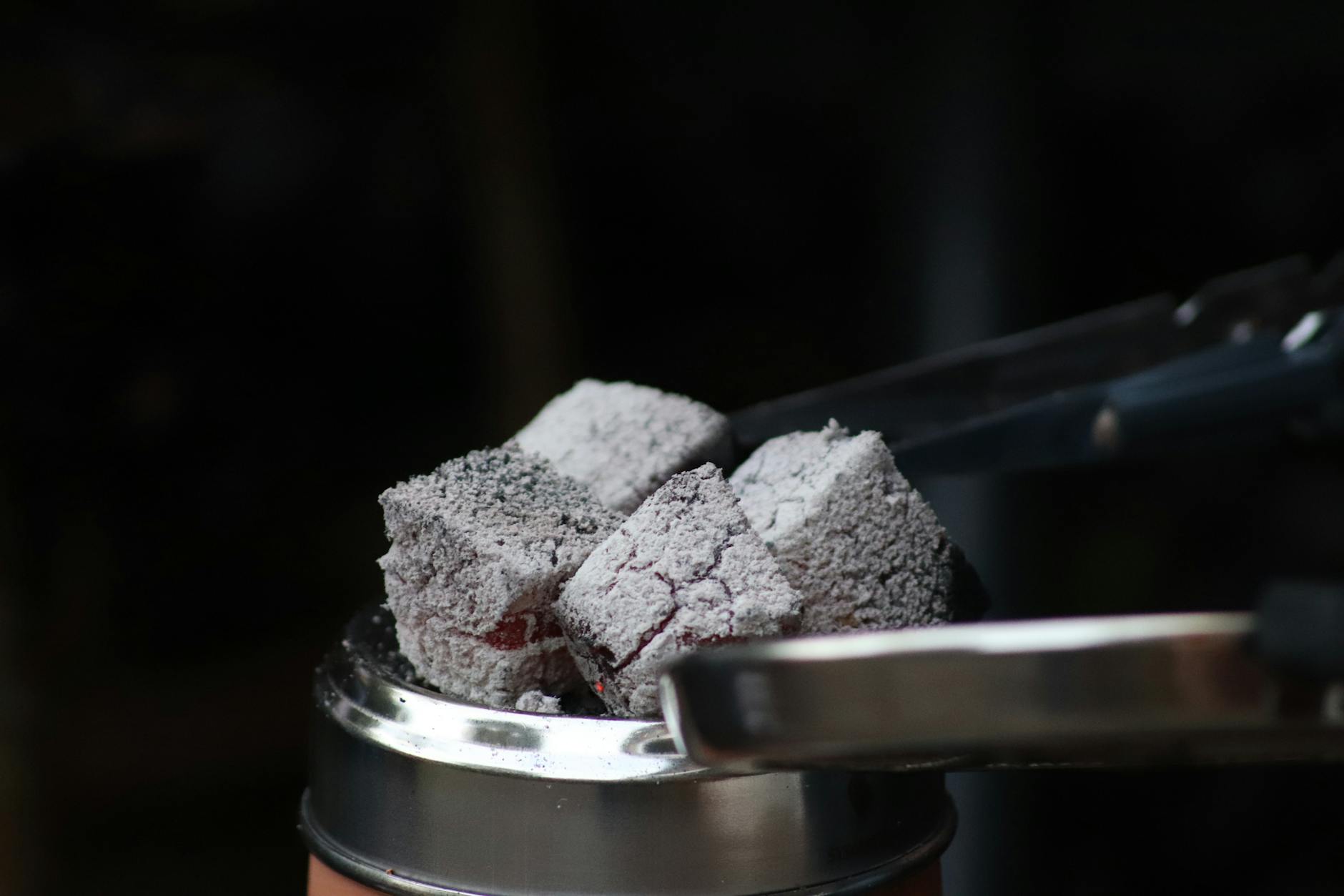 close up photo of burnt up coal