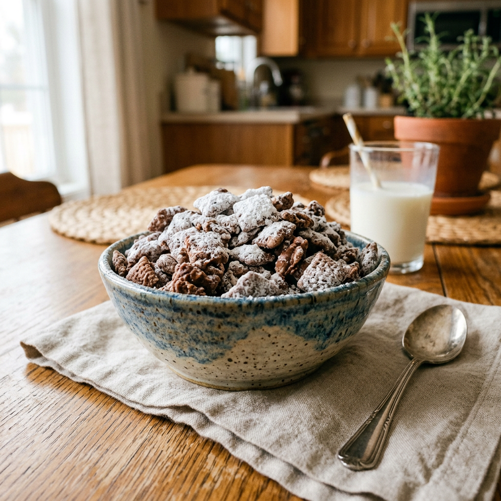 Classic Homemade Puppy Chow (A.K.A. Muddy Buddies)